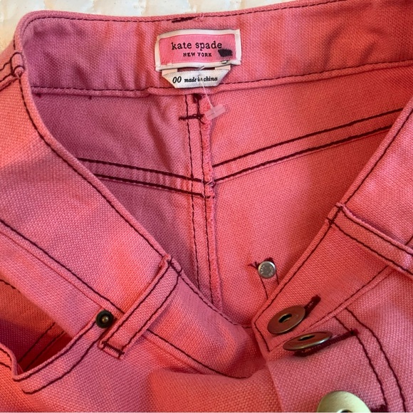 Kate Spade Heather Basket Weave Wide Leg Pant Size 00 - Picture 9 of 11